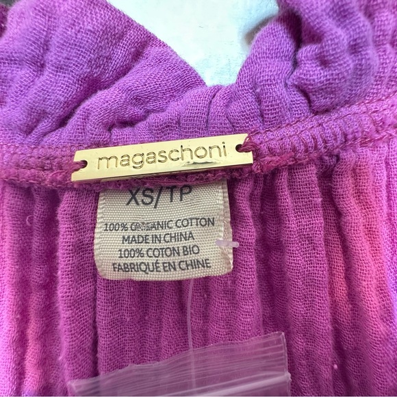 Magaschoni 100% Organic Cotton Gauze Dress NWT Rosebud - Picture 3 of 8